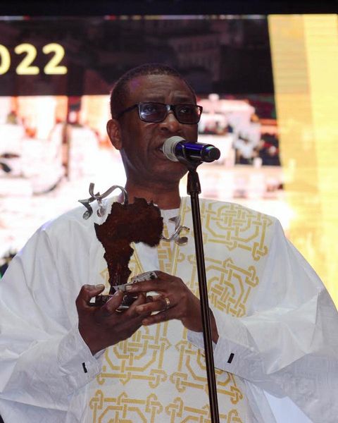 Youssou Ndour : «J'exprime ma joie d'avoir été désigné lauréat du prix La Mar de musicas 2022» Youssou Ndour : «J'exprime ma joie d'avoir été désigné lauréat du prix La Mar de musicas 2022»