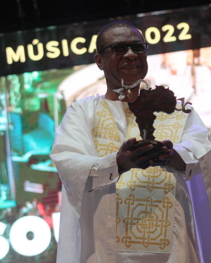 Youssou Ndour : «J'exprime ma joie d'avoir été désigné lauréat du prix La Mar de musicas 2022» Youssou Ndour : «J'exprime ma joie d'avoir été désigné lauréat du prix La Mar de musicas 2022»