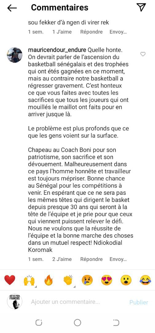 Gestion du Basket sénégalais / Matar Bâ et Me Babacar Ndiaye au banc des accusés : Le coup de gueule de Maurice Ndour !