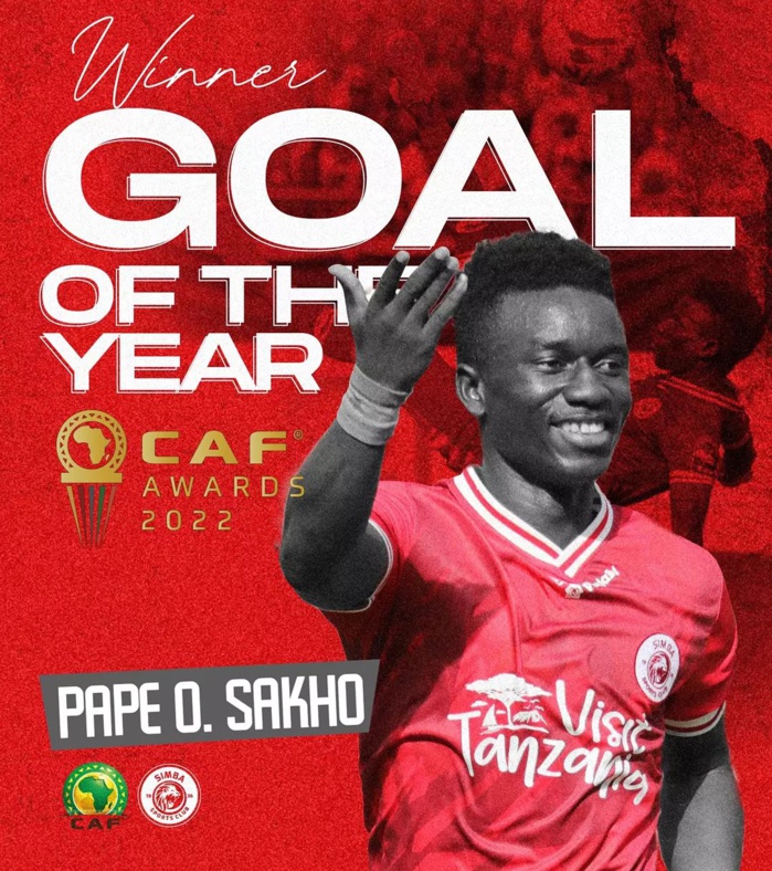 Pape Ousmane Sakho remporte le prix du plus beau but de l’année ! #CAFAwards2022