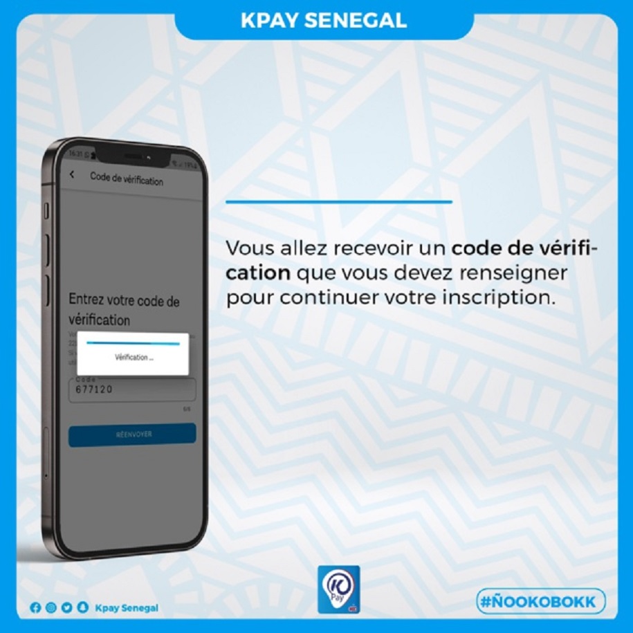 Application KPAY : comment ouvrir un compte...suivez ces instructions