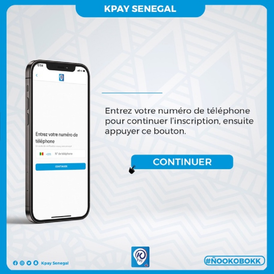 Application KPAY : comment ouvrir un compte...suivez ces instructions