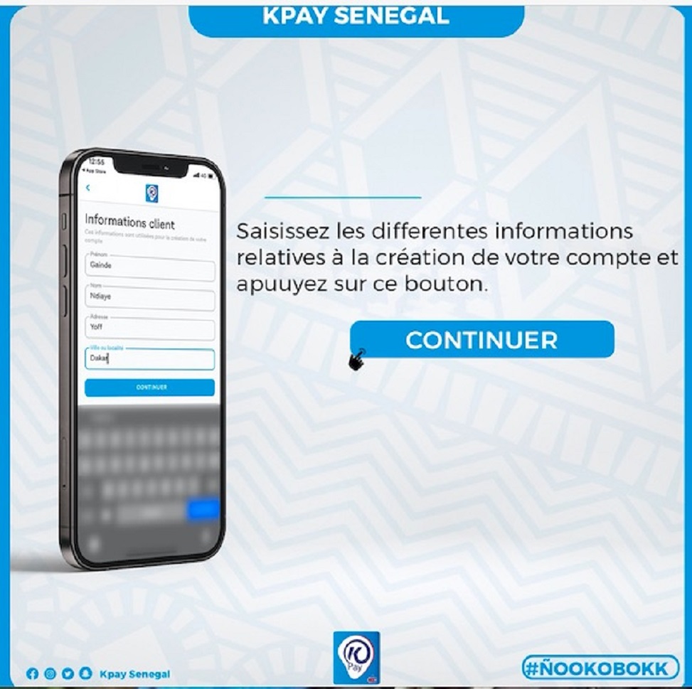 Application KPAY : comment ouvrir un compte...suivez ces instructions