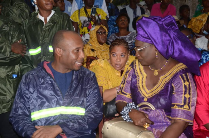 Grand-Yoff et Yoff / Tournée de Barthélémy Dias en zones inondées, après une visite à Gorée