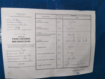 Législatives 2022 / Ecole japonaise Nord Foire: Yewwi rafle tous les bureaux de vote