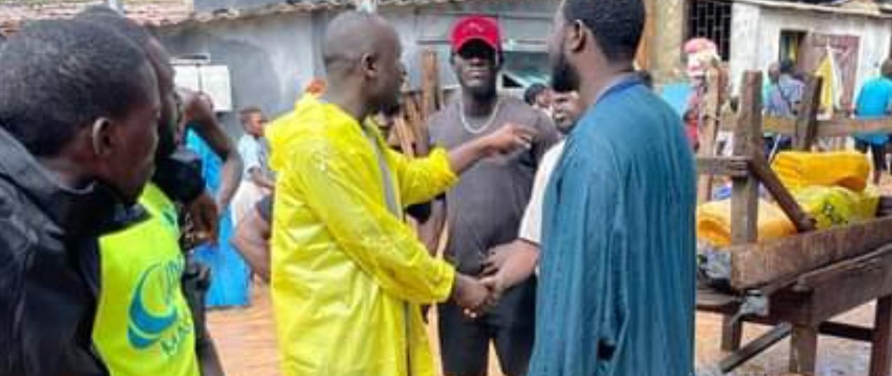 Images et Remerciements : Le plus jeune député du peuple, Borom Grand Yoff Serigne Abo, au secours des sinistrés