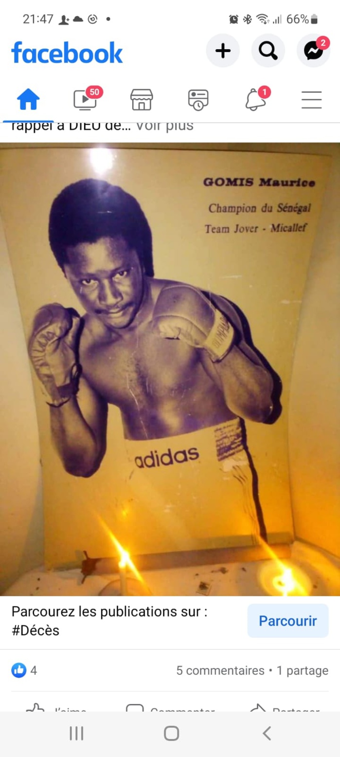 Nécrologie: Maurice Gomis champion de boxe des années 80 est décédé à Paris, inhumation vendredi prochain 