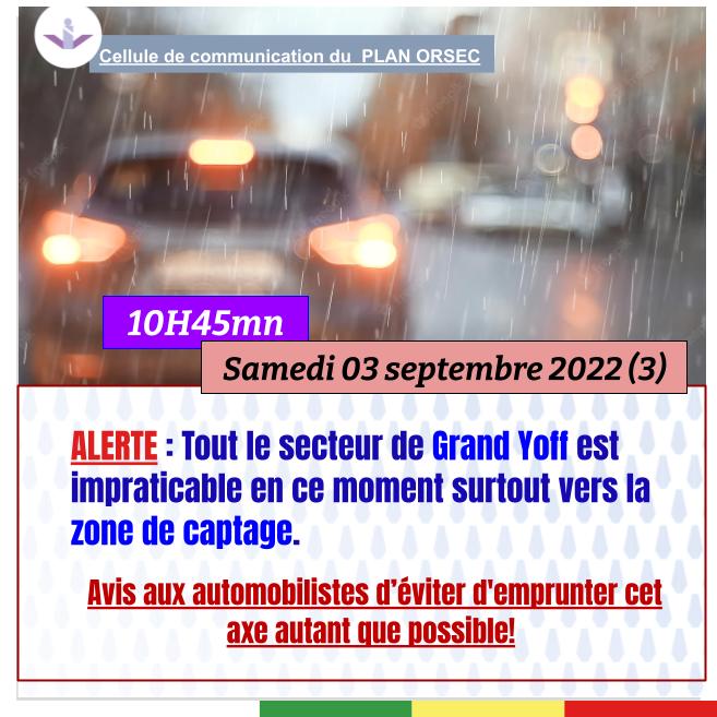 Samedi 03 septembre 2022: Ces routes impraticables et axes à éviter pour les automobilistes Samedi 03 septembre 2022: Ces routes impraticables et axes à éviter pour les automobilistes