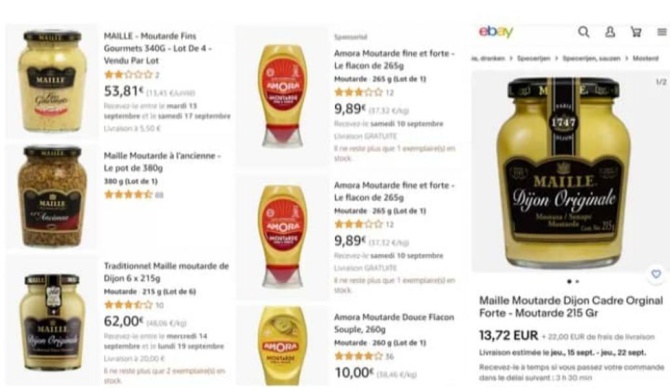Pénurie de moutarde: Des pots vendus à plus de 400 mille FCfa Pénurie de moutarde: Des pots vendus à plus de 400 mille FCfa