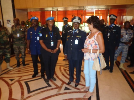 La DGPN  Anna Sémou  Faye dans le hall de la Minusma à Bamako