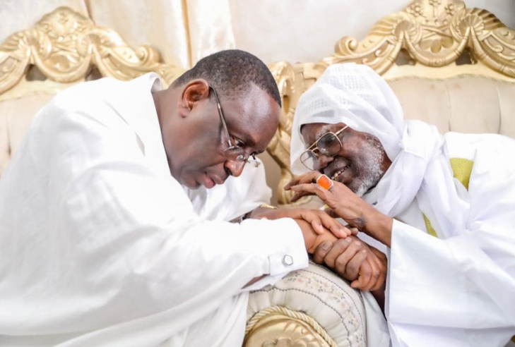 Visite en prélude au Magal de Touba : le Chef de l’Etat Macky Sall réitère son engagement à accompagner Serigne Mountakha dans sa mission