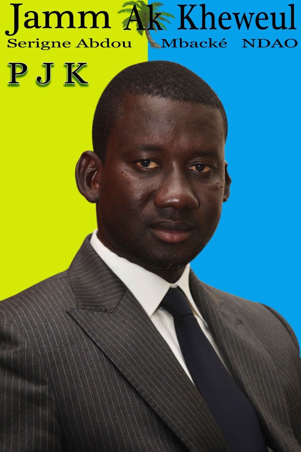 L'affiche de campagne de Abdou Mbacké Ndao, candidat à la mairie de Mbacké