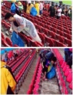 Les supporters du Japon montrent l'exemple