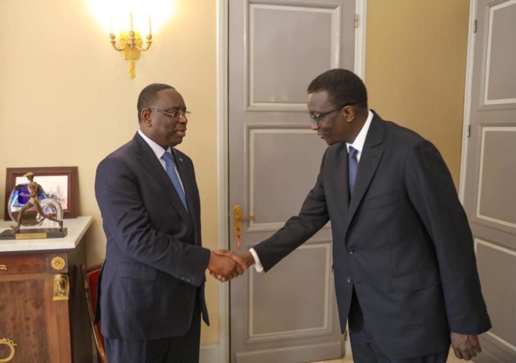 Les images du tête-à-tête entre Macky Sall et Amadou Bâ, le nouveau PM