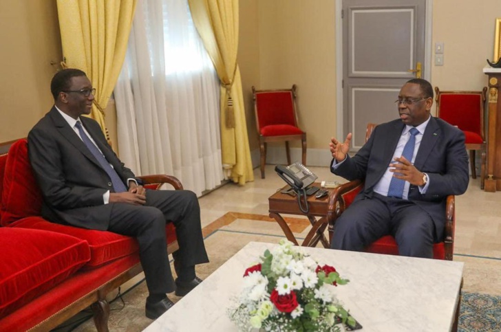 Les images du tête-à-tête entre Macky Sall et Amadou Bâ, le nouveau PM