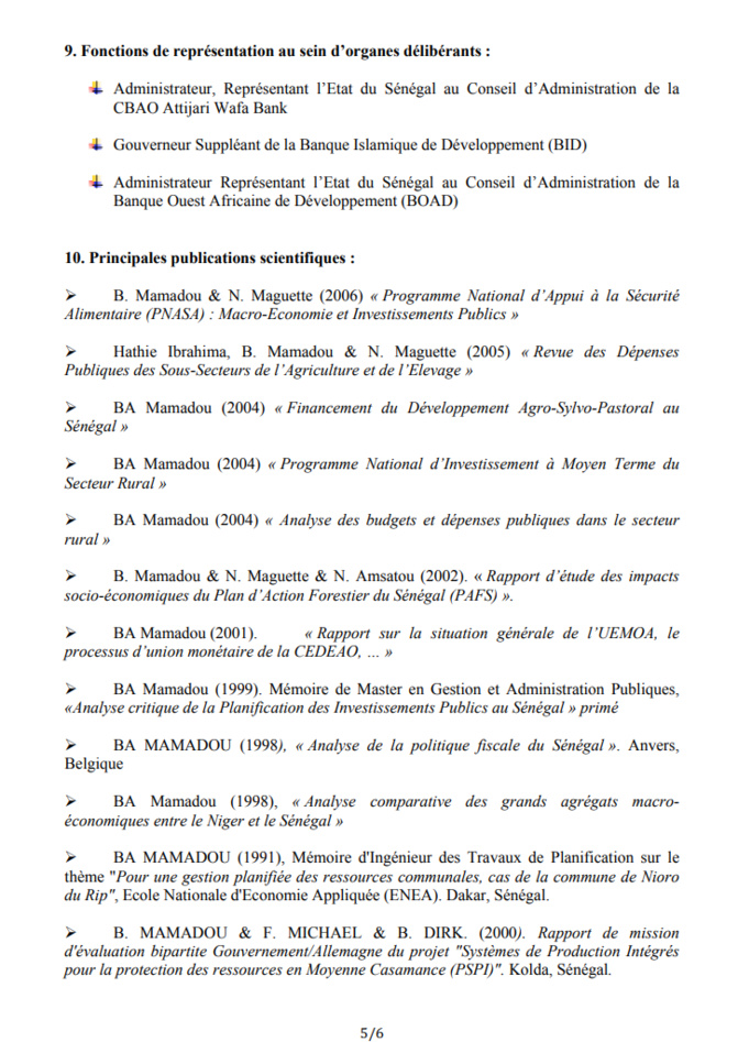 Remaniement: Mamadou Moustapha Bâ, nouveau Ministre des Finances, un surdoué au service de l'économie