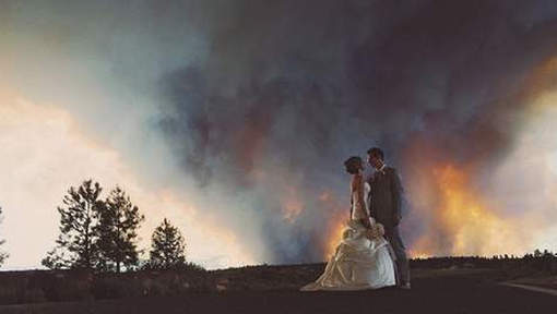 La photo de mariage la plus dramatique