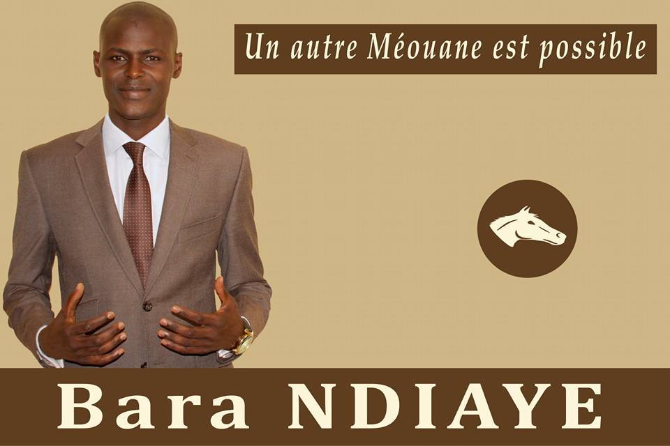 L'affiche de campagne de Bara Ndiaye, candidat à la mairie de Méouane