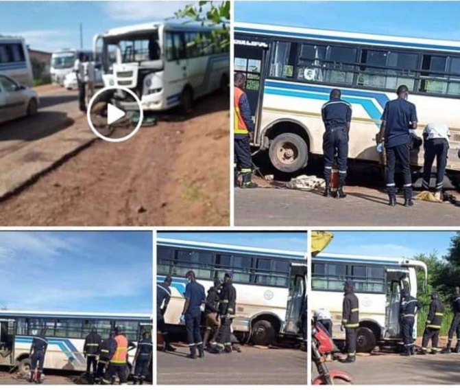 Accident mortel à Sangalkam: Un bus Tata heurte une moto Jakarta et fait deux victimes