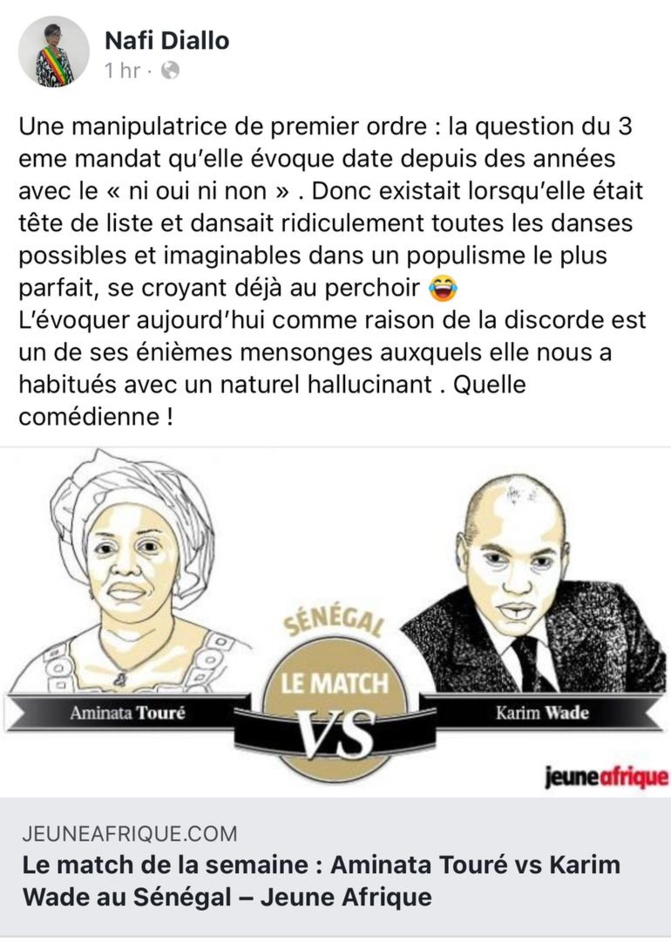 Sortie sur un 3ième mandat, raison de sa discorde avec Macky : Nafi Diallo traite Mimi Touré de tous les noms !