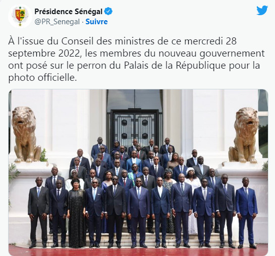 Photo/Conseil des ministres: La pose photo du nouveau gouvernement d’Amadou Ba Photo/Conseil des ministres: La pose photo du nouveau gouvernement d’Amadou Ba