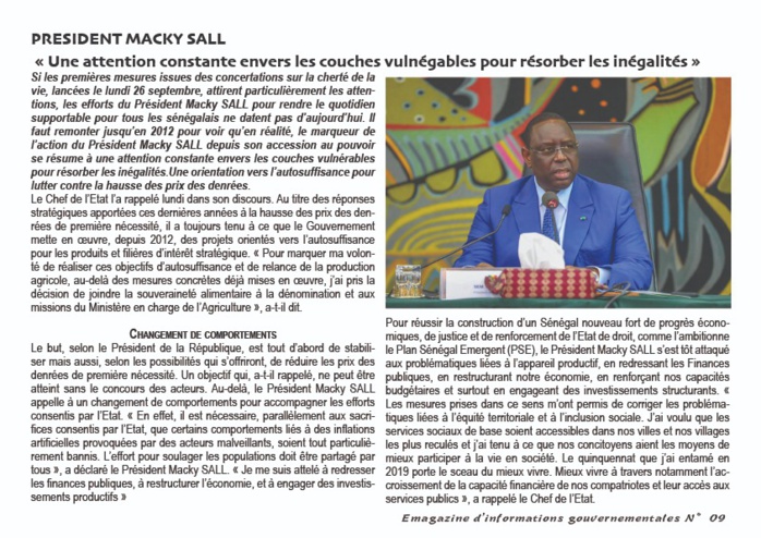 Cherté de la vie: Les solutions de l'allègement par Macky Sall en chiffres...
