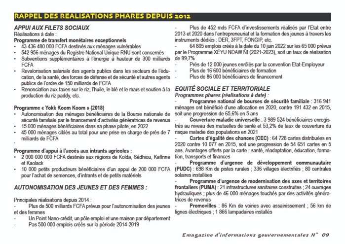 Cherté de la vie: Les solutions de l'allègement par Macky Sall en chiffres...
