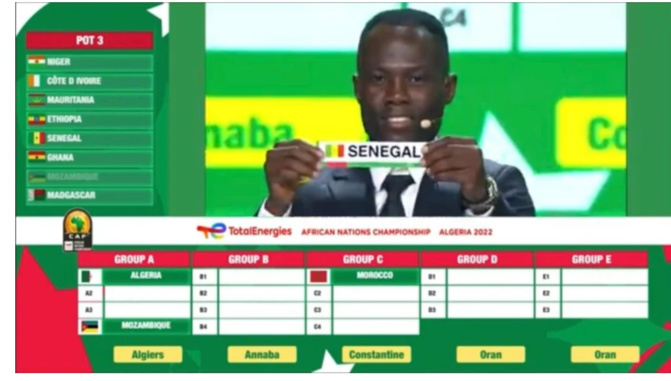 CHAN 2022 : Le Sénégal dans le Groupe B avec la RD Congo, l’Ouganda et la Côte d’Ivoire !