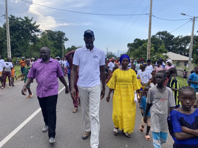 Électrification rurale : Le PDUC illumine le village de Hamdalaye dans la commune de Simbandi Balante.