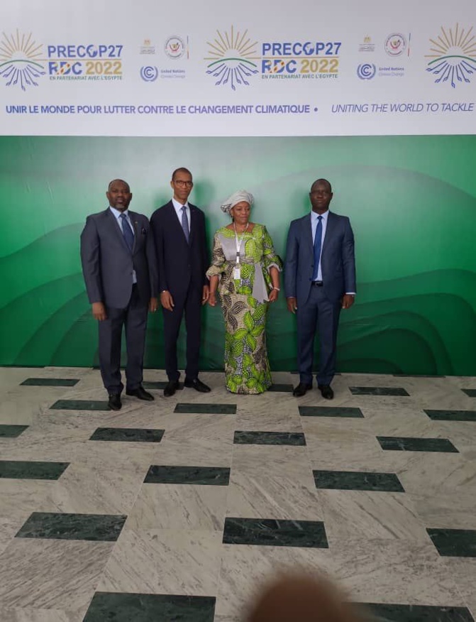 Pré Cop 27 / Congo: Le MEDDTE Alioune Ndoye avec ses collègues pour une répétition générale en novembre en Egypte Pré Cop 27 / Congo: Le MEDDTE Alioune Ndoye avec ses collègues pour une répétition générale en novembre en Egypte