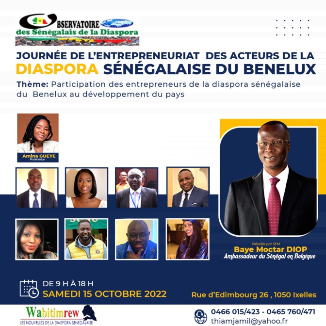 Belgique : Une journée dédiée à l’entrepreneuriat des Sénégalais de la Diaspora du Bénélux