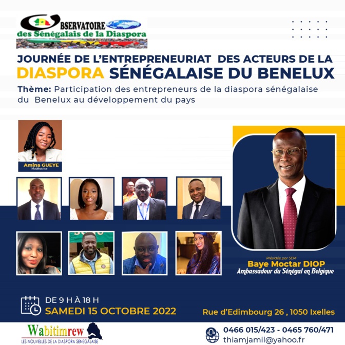 Belgique : Une journée dédiée à l’entreprenariat des sénégalais de la diaspora du Bénélux