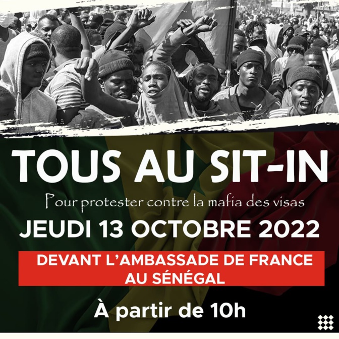 Le Frapp annonce une manifestation devant l'Ambassade de France au Sénégal, jeudi 13 octobre, contre la mafia des visas