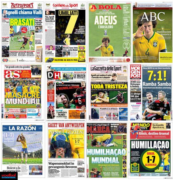 Allemagne-Brésil : La presse allemande n'en revient pas