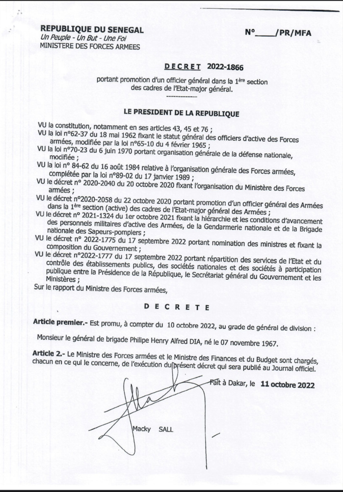 Le président de la République, Macky Sall signe plusieurs décrets de nomination (DOCUMENTS)