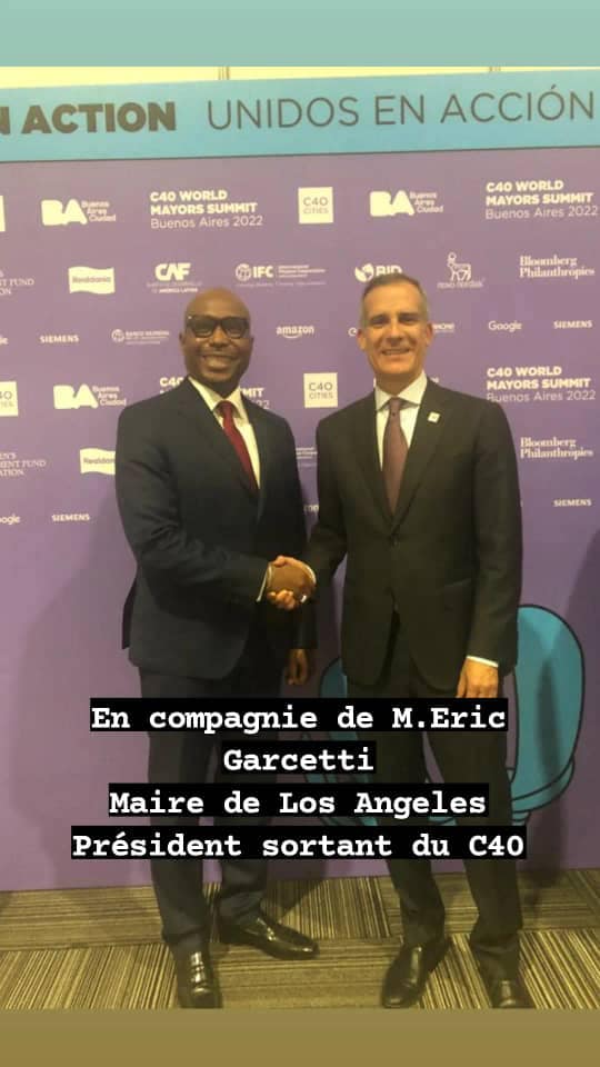 Au Sommet des Maires du C40 à Buenos-Aires : Optimiste, Barthélémy Dias porte le plaidoyer sur la recherche de financements
