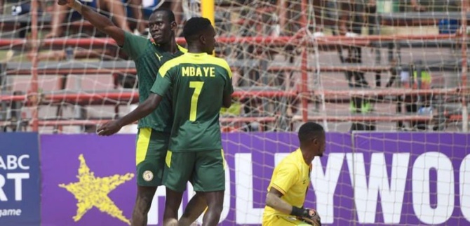 Can beach soccer 2022: Les Lions dominent l’Égypte et filent en demi-finale