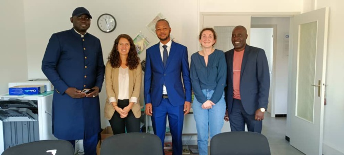 Coopération et solidarité internationale : Les maires de Sakal et de Nguidile à BFC International, en France
