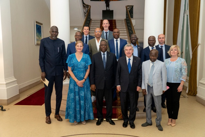JOJ 2026 Dakar: Le Président Macky a reçu Diagna Ndiaye et le CIO, ainsi que le ministre des Sports JOJ 2026 Dakar: Le Président Macky a reçu Diagna Ndiaye et le CIO, ainsi que le ministre des Sports