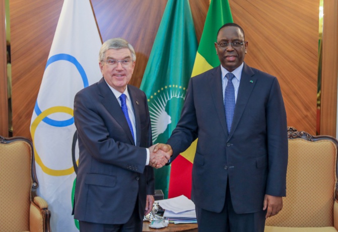 JOJ 2026 Dakar: Le Président Macky a reçu Diagna Ndiaye et le CIO, ainsi que le ministre des Sports JOJ 2026 Dakar: Le Président Macky a reçu Diagna Ndiaye et le CIO, ainsi que le ministre des Sports