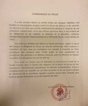 Attaques contre les forces de défense et de sécurité : Le Procureur de la République, Amadou Diouf, met en garde...