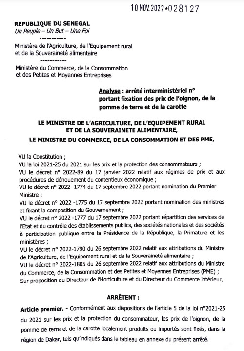 Baisse des prix: La mesure entre en vigueur ce samedi à 00h (Documents) Baisse des prix: La mesure entre en vigueur ce samedi à 00h (Documents)
