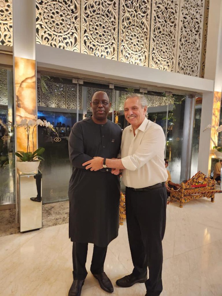 Sommet du G2O : Le chef de l’Etat Macky Sall a dîné hier avec les Présidents français et argentin Sommet du G2O : Le chef de l’Etat Macky Sall a dîné hier avec les Présidents français et argentin