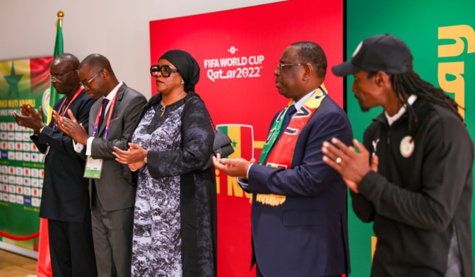 le Président Macky Sall aux Lions : « Ne craignez personne, mais respectez tous vos adversaires, condition essentielle pour aller loin » le Président Macky Sall aux Lions : « Ne craignez personne, mais respectez tous vos adversaires, condition essentielle pour aller loin »