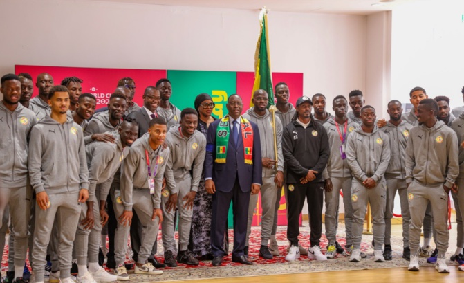 le Président Macky Sall aux Lions : « Ne craignez personne, mais respectez tous vos adversaires, condition essentielle pour aller loin » le Président Macky Sall aux Lions : « Ne craignez personne, mais respectez tous vos adversaires, condition essentielle pour aller loin »