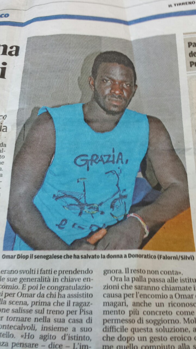 Italie: Un "sans-papiers" sénégalais sur le point d'être régularisé pour avoir sauvé une femme