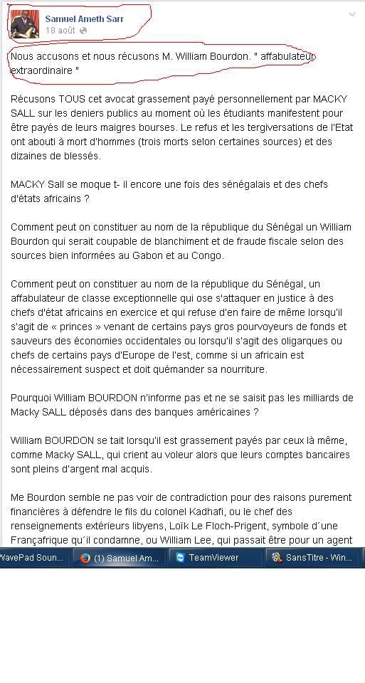 Samuel Sarr arrêté pour avoir publié ce texte 
