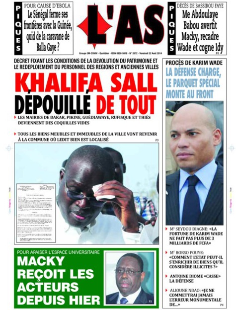 Les piques de L'As de ce vendredi