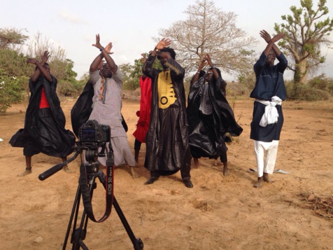 Tournage du clip "Dakar-Thiès" du duo de choc Salam Diallo-Dame Sène 