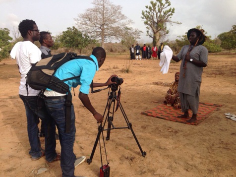 Tournage du clip "Dakar-Thiès" du duo de choc Salam Diallo-Dame Sène 